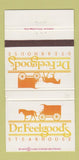 Matchbook Cover - Dr Feelgood's Steak Holiday Inn Dallas TX 30 Strike