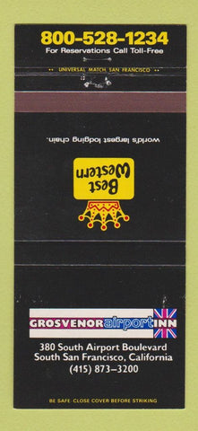 Matchbook Cover - Grosvenor Airport Inn South San Francisco CA 30 Strike