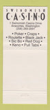 Matchbook Cover - Swinomish Casino Cafe Lounge Anacortes WA 30 Strike