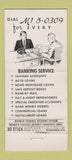 Matchbook Cover - Wisconsin State Bank Milwaukee WI 30 Strike