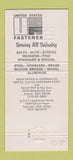 Matchbook Cover - United States Fastener Saginaw Detroit MI 30 Strike