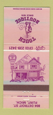 Matchbook Cover - Touch Boutique Flint MI 30 Strike