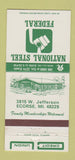 Matchbook Cover - National Steel Credit Union Ecorse MI 30 Strike