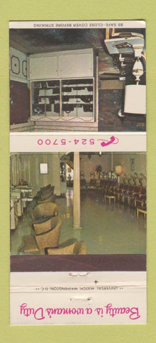 Matchbook Cover - Virginia Square Beauty Salon Arlington VA 30 Strike