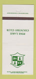 Matchbook Cover - Pine Lake Country Club 30 Strike