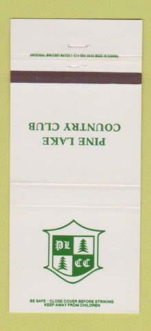 Matchbook Cover - Pine Lake Country Club 30 Strike