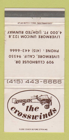 Matchbook Cover - The Crosswinds Livermore CA WEAR 30 Strike