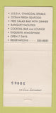 Matchbook Cover - Sir Steak Restaurant Daytona Beach FL 30 Strike