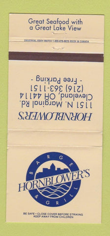 Matchbook Cover - Hornblower's Barge Grill Cleveland OH 30 Strike