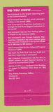 Matchbook Cover - Liverpool England UK Tourism 30 Strike