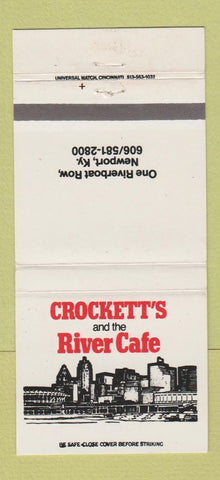 Matchbook Cover - Crockett's River Cafe Newport KY 30 Strike