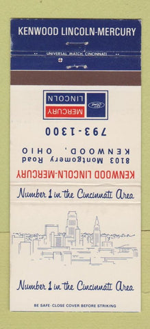 Matchbook Cover - Kenwood Lincoln Mercury Kenwood OH  30 Strike