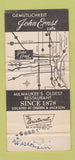 Matchbook Cover - John Ernst Cafe Milwaukee WI 30 Strike