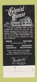 Matchbook Cover - Colonial House Hamden CT 30 Strike
