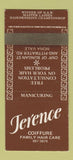 Matchbook Cover - Terence Coiffure Salon Mona Vale Australia WORN 30 Strike