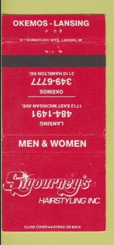 Matchbook Cover - Sigourney's Hair Salon Okemos Lansing MI 30 Strike