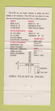Matchbook Cover - Tall E Ho Men's Clothes Dallas TX 30 Strike