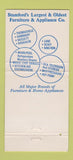 Matchbook Cover - P Sabini Furniture Appliances Stamford CT 30 Strike