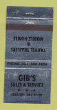 Matchbook Cover - Gib's Coos Bay OR Mobile Homes Trailers SILVER 30 Strike