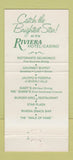 Matchbook Cover - Jacopo's Pizza Riviera Hotel Casino Las Vegas NV 30 Strike
