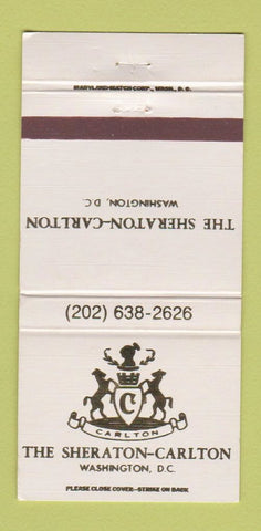 Matchbook Cover - Sheraton Carlton Hotel Washington DC 30 Strike