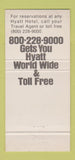 Matchbook Cover - Hyatt Regency Hotel San Francisco CA 30 Strike