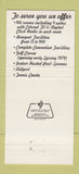 Matchbook Cover - Sheraton Inn Greensburg PA 30 Strike