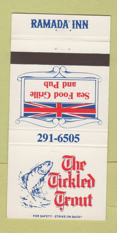 Matchbook Cover - Tickled Trout Ramada Inn San Diego CA 30 Strike