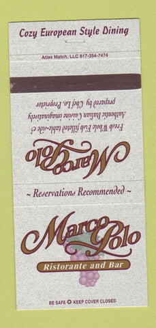 Matchbook Cover - Marco Polo Ristorante Bar Elkins Park PA 30 Strike