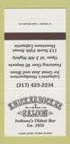 Matchbook Cover - Knickerbocker Saloon Bar Lafayette IN 30 Strike