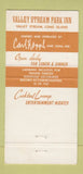 Matchbook Cover - Valley Stream Park Inn LI NY 30 Strike