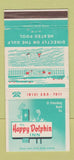 Matchbook Cover - Happy Dolphin Inn St Petersburg Beach FL 30 Strike
