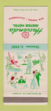 Matchbook Cover - Hacienda Motor Hotel San Pedro CA girlie 30 Strike