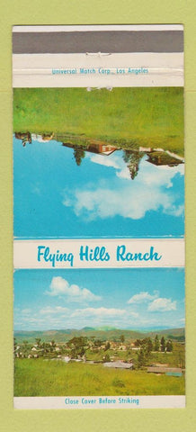 Matchbook Cover - Flying Hills Ranch Fletcher Hills CA 30 Strike