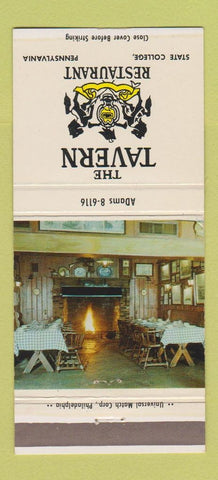 Matchbook Cover - Tavern Restaurant State College PA 30 Strike