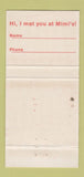 Matchbook Cover - Mimi's BBQ Lounge Cleveland? 30 Strike