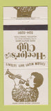 Matchbook Cover - Hector's Club Latin Music Houston TX 30 Strike