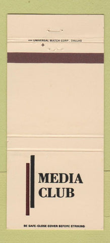 Matchbook Cover - Media Club 30 Strike