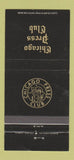 Matchbook Cover - Chicago Press Club IL 30 Strike