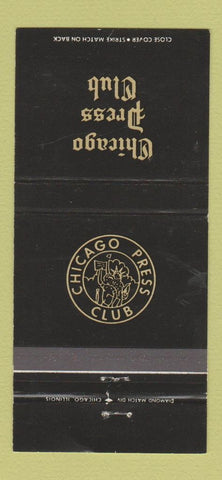 Matchbook Cover - Chicago Press Club IL 30 Strike
