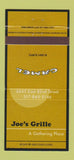 Matchbook Cover - Joe's Grille Camel Cigarettes billiards YELLOW 30 Strike
