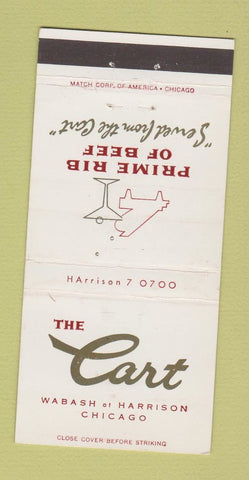 Matchbook Cover - The Cart Chicago IL 30 Strike