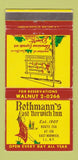 Matchbook Cover - Rothmann's East Norwich Inn LI NY WEAR 30 Strike