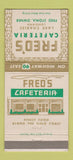 Matchbook Cover - Fred's Cafeteria Lake Charles LA 30 Strike
