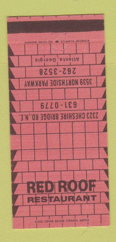 Matchbook Cover - Red Roof Restaurant Atlanta GA 30 Strike