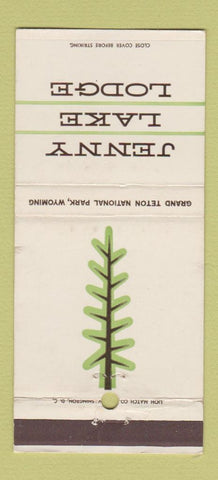 Matchbook Cover - Jenny Lake Lodge Grand Teton National Park WY 30 Strike