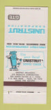 Matchbook Cover - Unistrut Corp GTE Tulsa OK 30 Strike