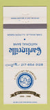 Matchbook Cover - Carlinville National Bank IL 1988 30 Strike
