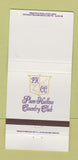 Matchbook Cover - Plum Hollow Country Club 30 Strike