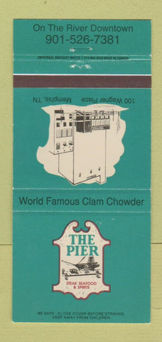 Matchbook Cover - The Pier Restaurant Memphis TN 30 Strike
